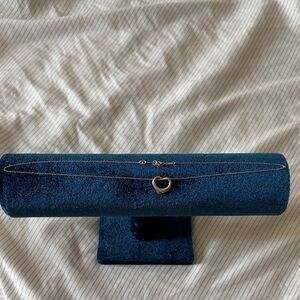 Tiffany & Co. Elsa Peretti Open Heart Necklace Sterling Silver